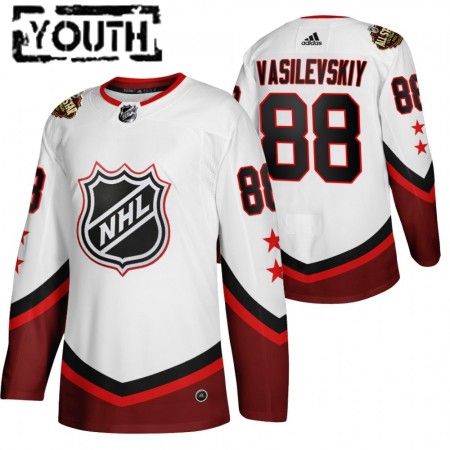 Camisola Tampa Bay Lightning Andrei Vasilevskiy 88 2022 NHL All-Star Branco Authentic - Criança